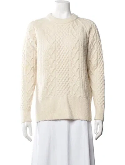 Pre-owned Burberry Wool Patterned Sweater In Neutrals