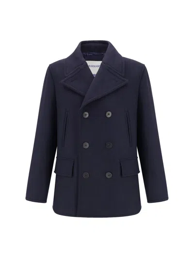 Burberry Shelborne Jacket In Blue