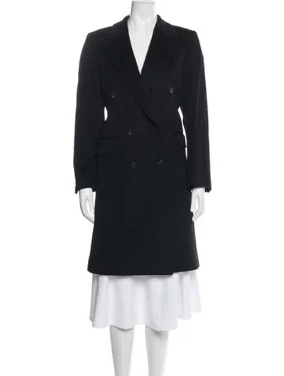 Pre-owned Burberry Wool Peacoat In Gray