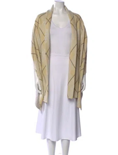 Pre-owned Burberry Wool Plaid Print Sweater In Neutral