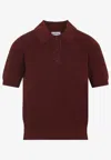 Burberry Wool Polo Women In Brown