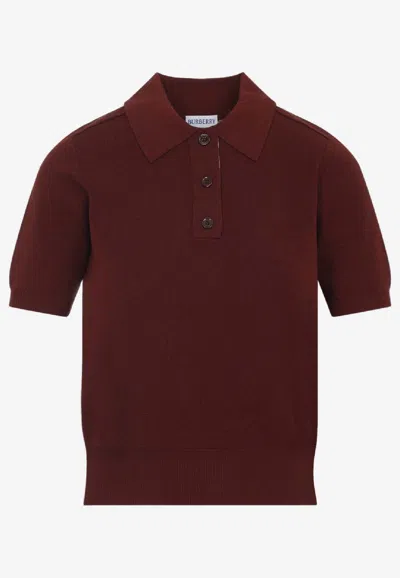 BURBERRY WOOL POLO T-SHIRT