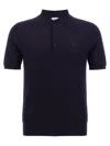 Burberry Wool Polo Shirt In Blue