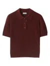Burberry Short-sleeve Knit Polo Shirt