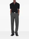 Burberry Wool Polo Shirt In Black