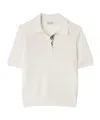 Burberry Check Pattern Knit Polo Shirt