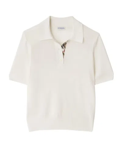 BURBERRY BURBERRY COLLARED SHORT-SLEEVE KNIT SHIRT