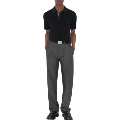 BURBERRY BURBERRY WOOL POLO SHIRT