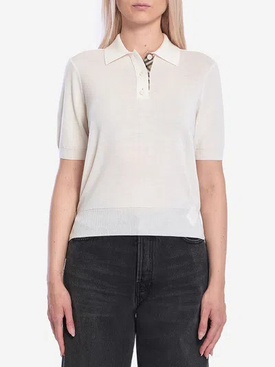 BURBERRY WOOL POLO SHIRT