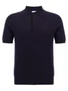 Burberry Wool Polo Shirt In Blue
