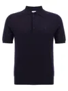 Burberry Wool Polo Shirt In Blue