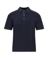 Burberry Wool Polo Shirt In Blue