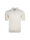 Burberry Wool Polo Shirt Nutmeg In White