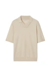 Burberry Wool Polo Shirt In Soap