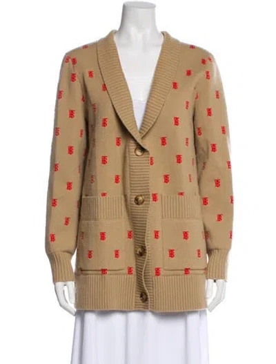 Pre-owned Burberry Wool Printed Sweater In Neutral