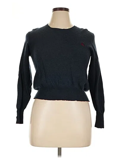 Pre-owned Burberry Wool Pullover Sweater In Blue
