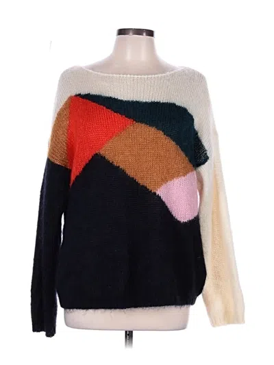 Pre-owned Burberry Wool Pullover Sweater In Ivory