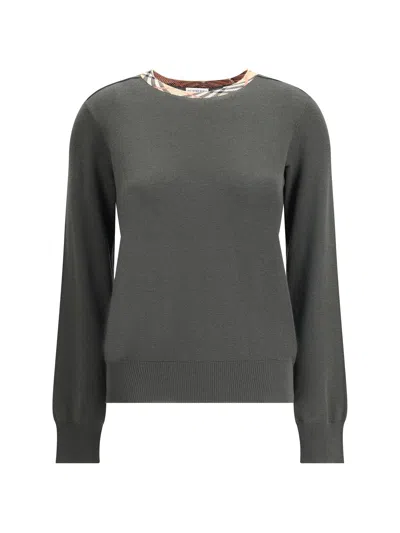 BURBERRY WOOL PULLOVER WITH CHECK