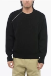 Burberry Wool Pullover With Decorative Zip