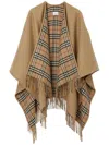 Burberry Charolette Reversible Check Wool Cape