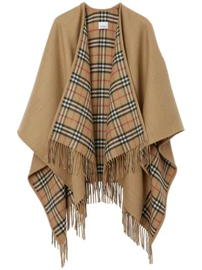 BURBERRY BURBERRY WOOL REVERSIBLE CAPE