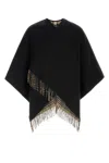 Burberry Wool Reversible Cape In Black