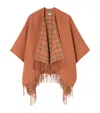 Burberry Wool Reversible Check Cape In Multi