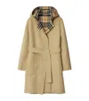 Burberry Mid-length Reversible Wool Car Coat In Neutrals