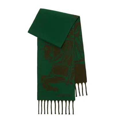 BURBERRY WOOL REVERSIBLE EKD SCARF