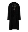 Burberry Mid-length Reversible Wool Car Coat In Black