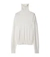 Burberry Wool Rollneck Sweater In Neutrals