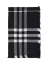 Burberry Wool Scarf In Black
