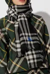 Burberry Wool Scarf In Black