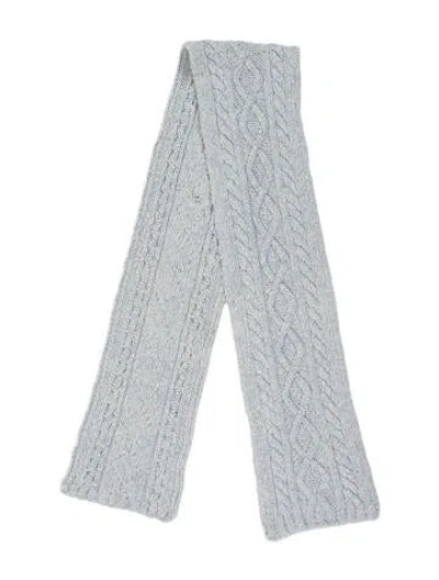 Pre-owned Burberry Wool Scarf In Blue