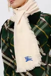 Burberry Wool Scarf In Cream