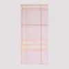 Burberry Check Pattern Wool Scarf In Pink