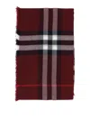 Burberry Wool Scarf In Red
