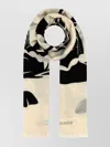 Burberry Men Embroidered Wool Scarf