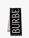 Burberry Wool Scarf With Lettering Logo