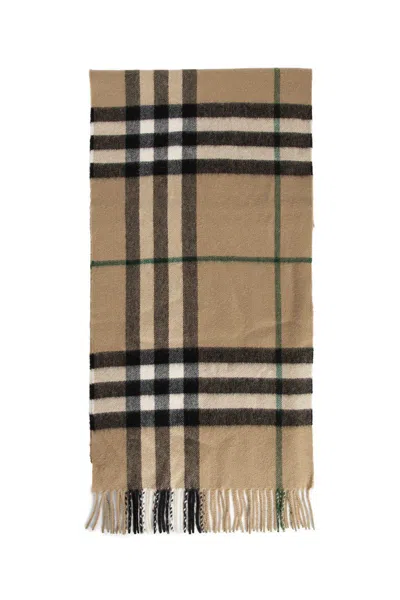 Burberry Wool Scarves In Beige