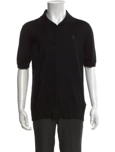 Pre-owned Burberry Wool Short Sleeve Shirt In Black