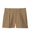 Burberry Wool Tailored Shorts In Brown