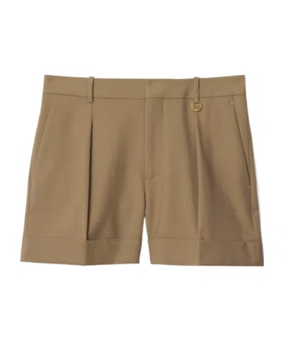 BURBERRY BURBERRY LOGO DETAILED TAILORED SHORTS