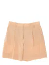 Burberry Logo Detailed Pleated Shorts In Pink