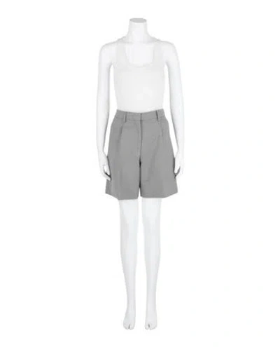 Pre-owned Burberry Wool Shorts W/ Tags In Gray