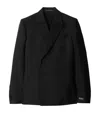 BURBERRY WOOL-SILK DOUBLE-BREASTED BLAZER