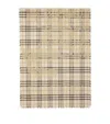 Burberry Wide Ekd Check Wool Silk Scarf In Brown