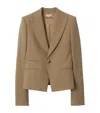 Burberry Wool Single-breasted Blazer In Animal Print