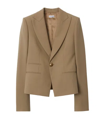 BURBERRY WOOL SINGLE-BREASTED BLAZER