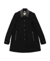 Burberry Wool Single-breasted Coat In Black